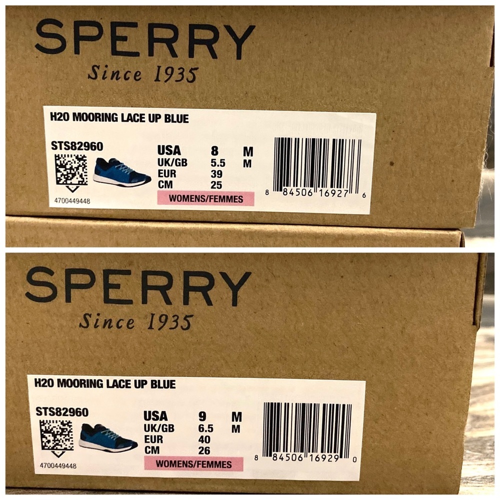 NIB Sperry H2O Mooring Amphibious Sneaker Blue - Picture 11 of 15